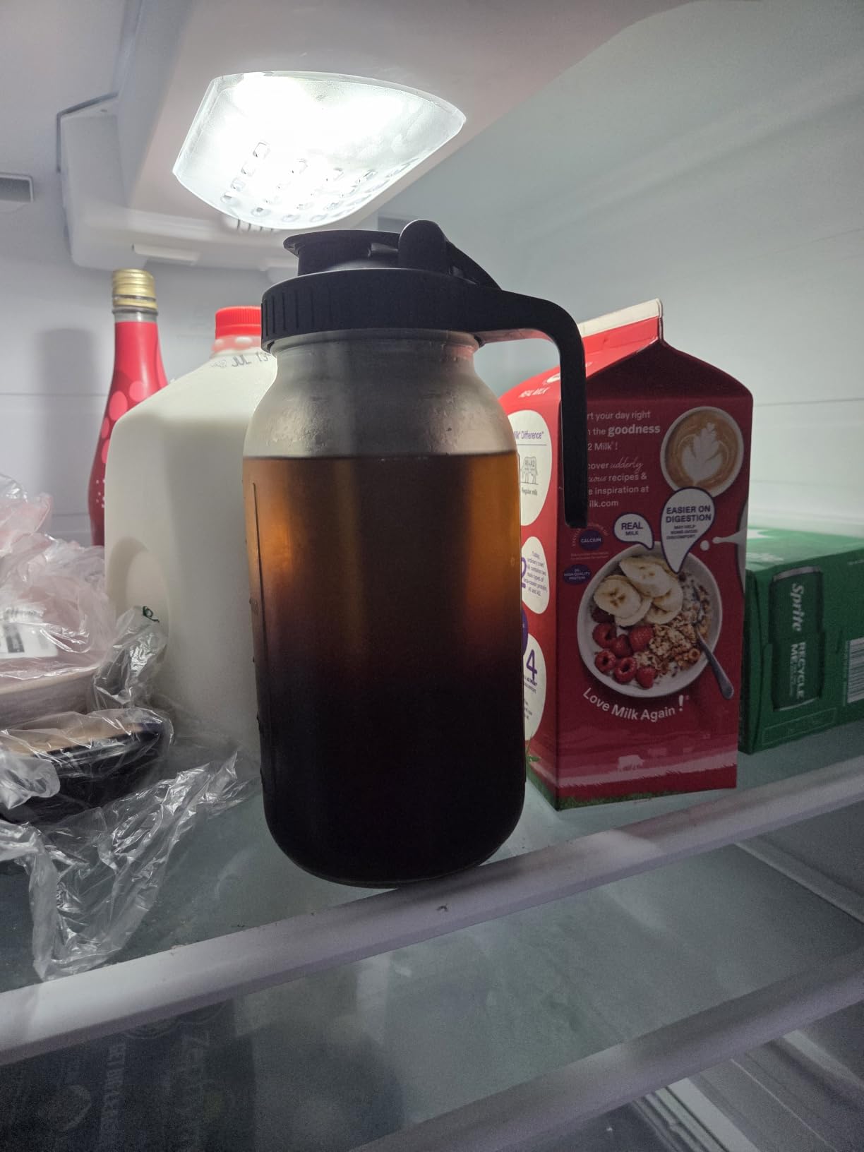 2 Pack Cold Brew Coffee Maker, 64oz Mason Jar Pitcher with 100μm 304 Filter customer photo 1