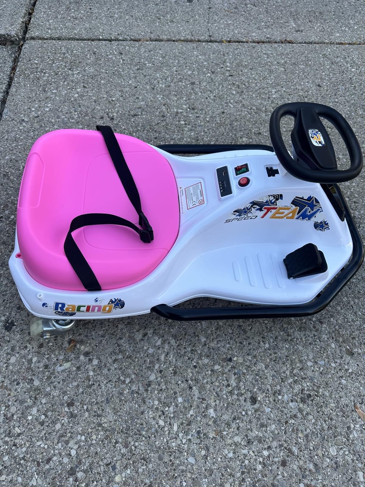 24V Electric Drifting Go Kart for Kids 3+, 360° Spin, LED Wheels customer photo 1