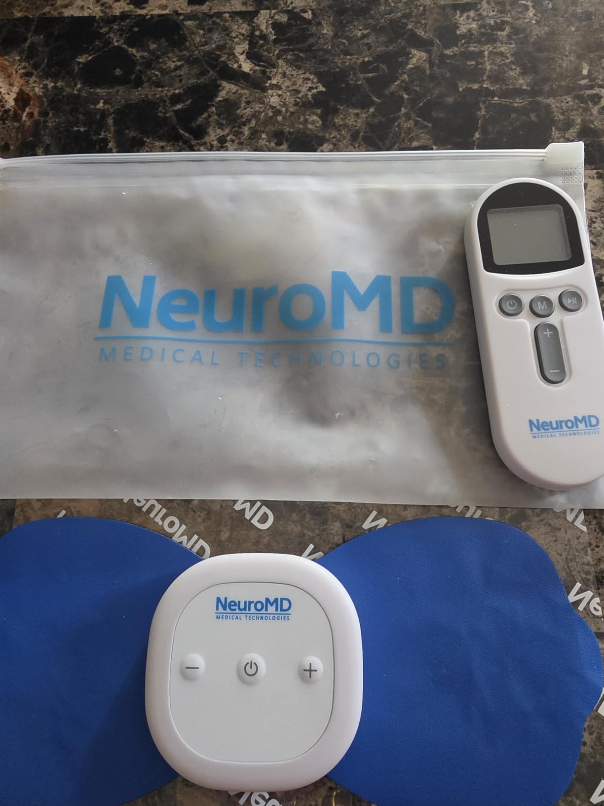 NeuroMD NMES Wireless Muscle Stimulator – Portable Device for Temporary Relief of Pain Due to Sore/Aching Muscles, Model SM9113 customer photo 1