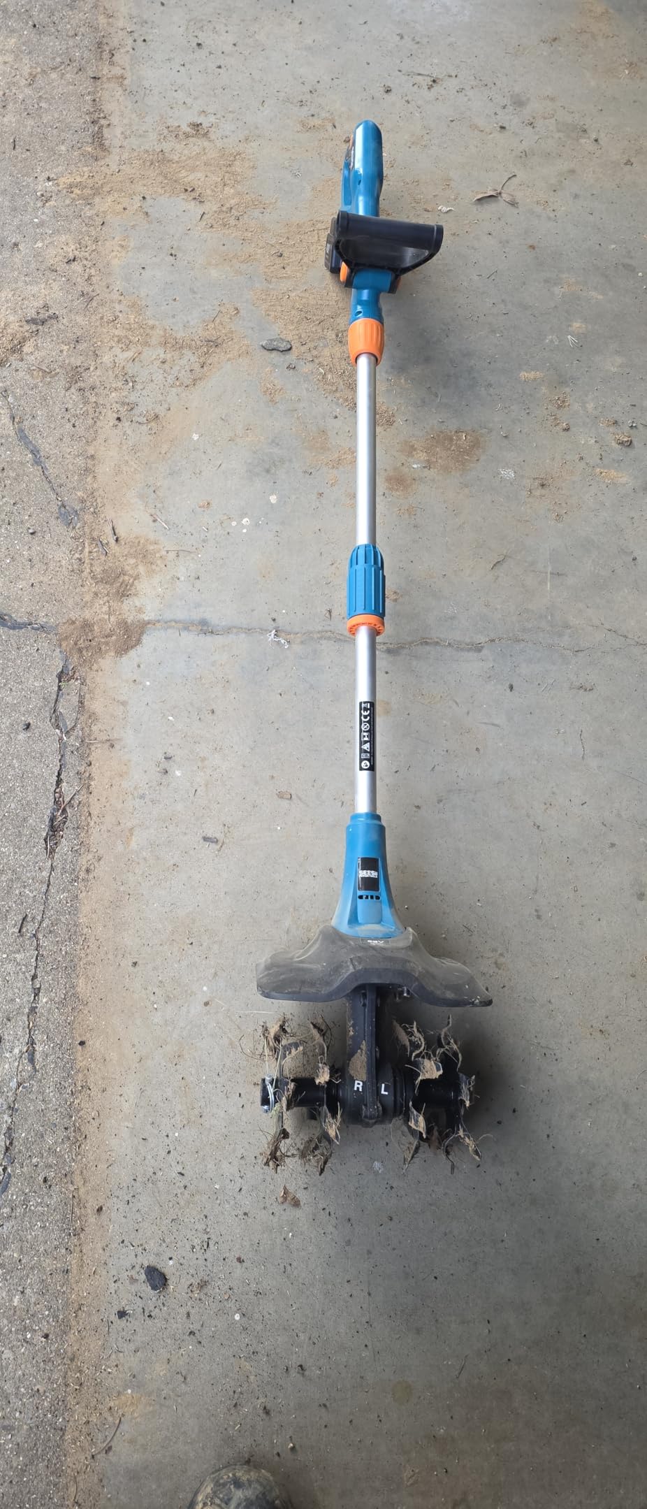 Seesii Cordless Tiller Cultivator, 20V Electric Tiller for Gardening customer photo 2