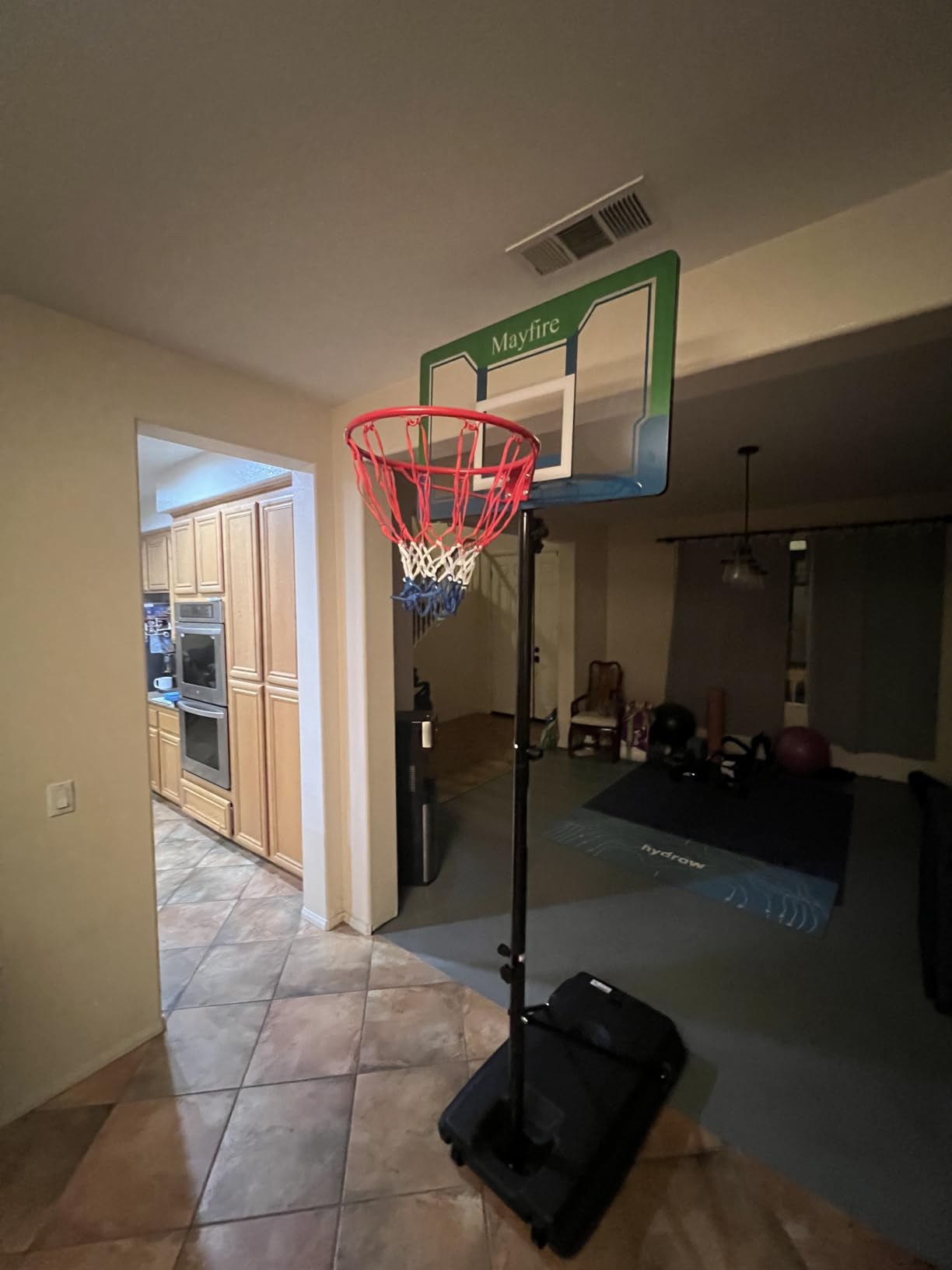 Portable Basketball Hoop for Kids & Teens, 4.1–8.5FT Adjustable Height, 32'' Shatterproof Backboard, Fillable Base with Weight Bag, Outdoor Goal for Backyard & Driveway customer photo 1