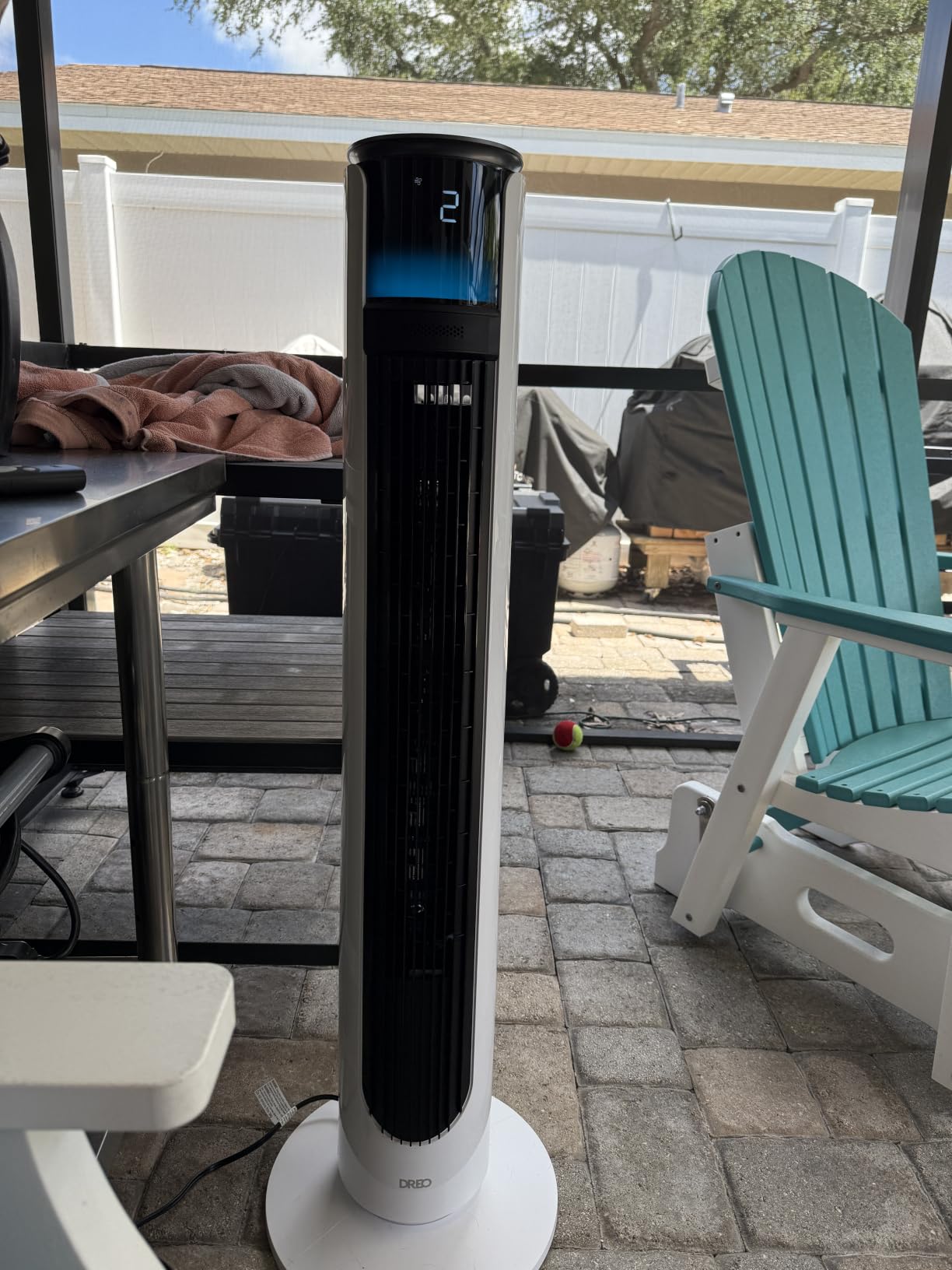 DREO TurboCool Outdoor Misting Fan 711AS, 33 ft/s High Velocity, 20dB Quiet customer photo 2
