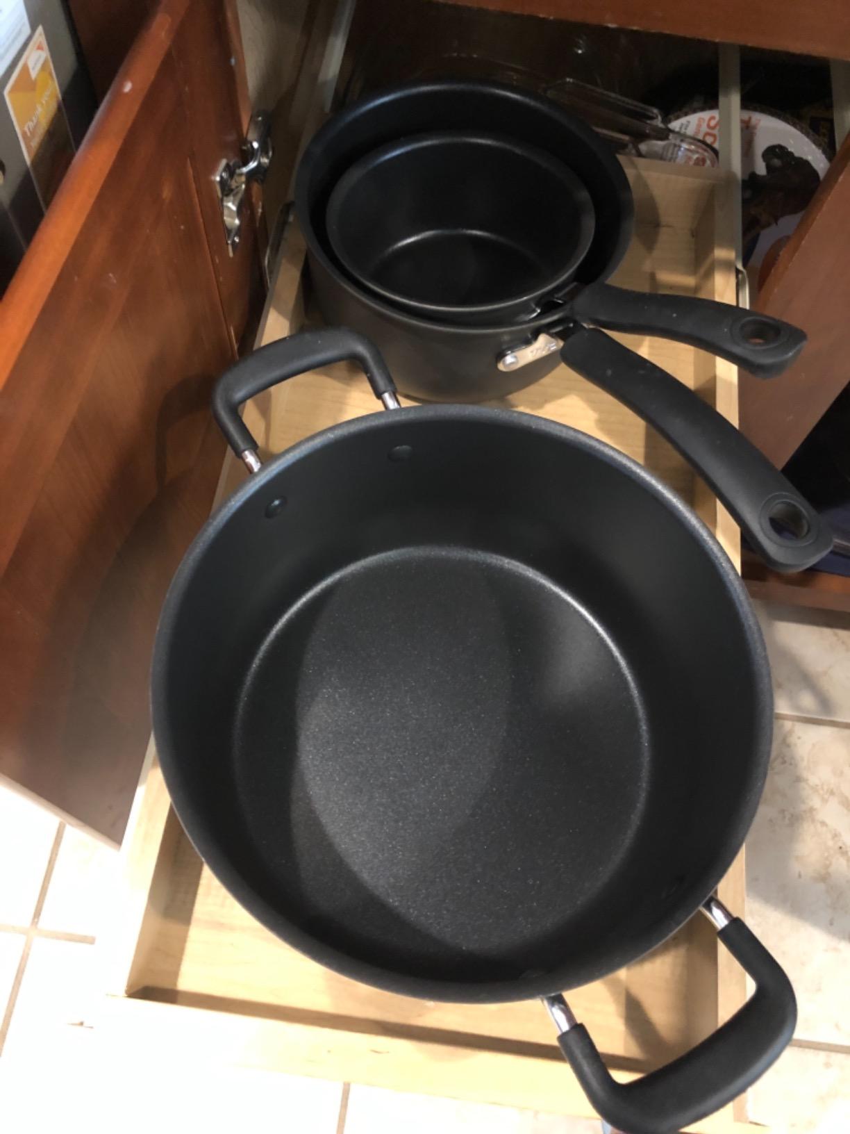 T-Fal Ultimate Hard Anodized Nonstick Cookware Set, 13-Piece Pots and Pans customer photo 1