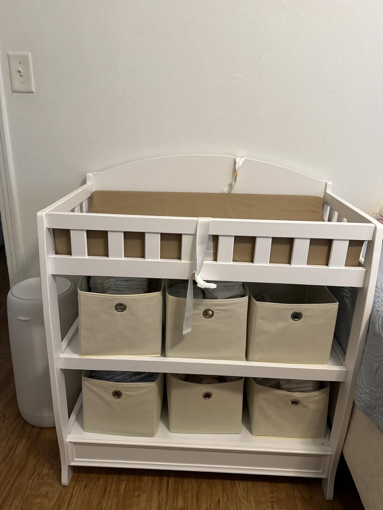Delta Children Infant Changing Table with Pad, Chestnut customer photo 2