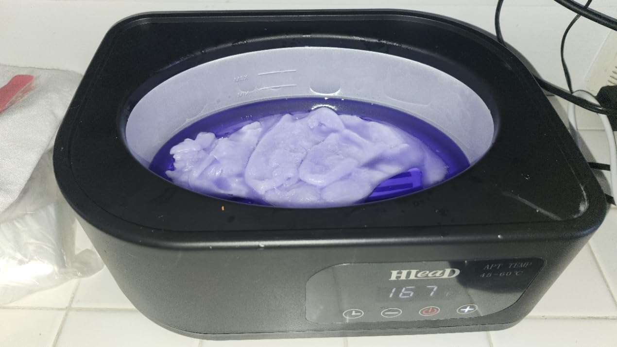 Paraffin Wax Machine for Hand and Feet，Touchscreen Paraffin Wax Warmer with Wax Moisturizing Paraffin Spa Wax Bath Kit, Large Capacity at Home for Smooth and Soft Skin customer photo 1