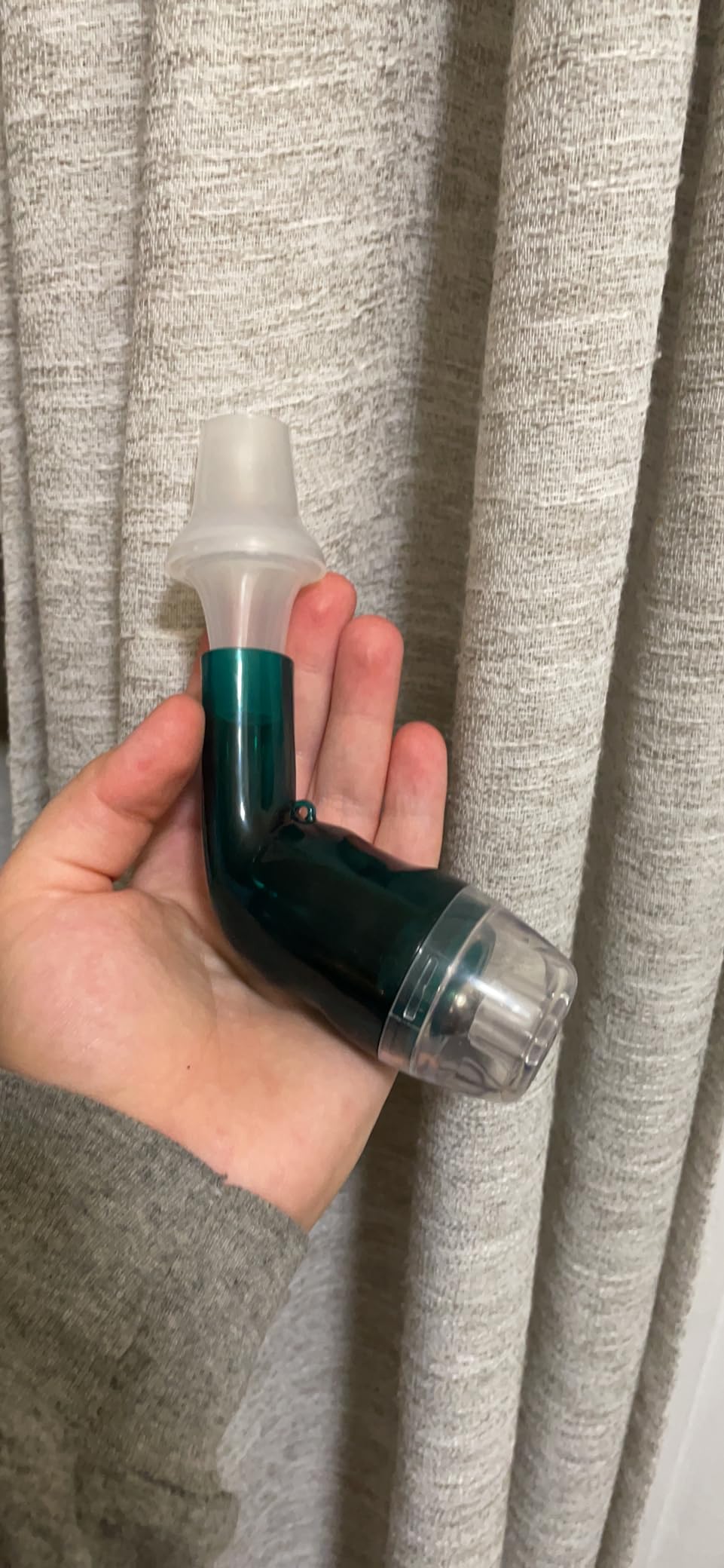 Giyosk Breathing Exercise Device for Lungs, Lung Trainer(Blue) customer photo 1