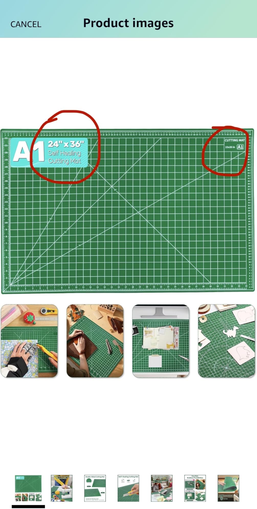Self Healing Cutting Mat, 35