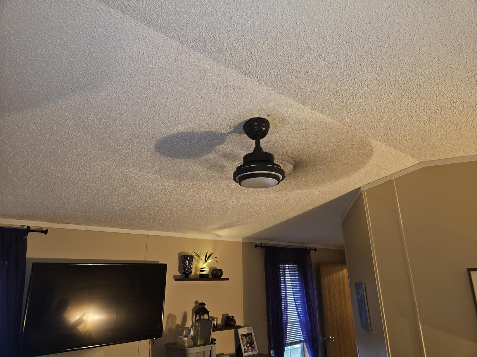 Depuley 72-Inch Ceiling Fans with Lights: Large Ceiling Fans Dual Finish 8 Blades - Rustic Ceiling Fan with Remote Control for Farmhouse Living Room Outdoor Porch Noiseless (Black Walnut) customer photo 1