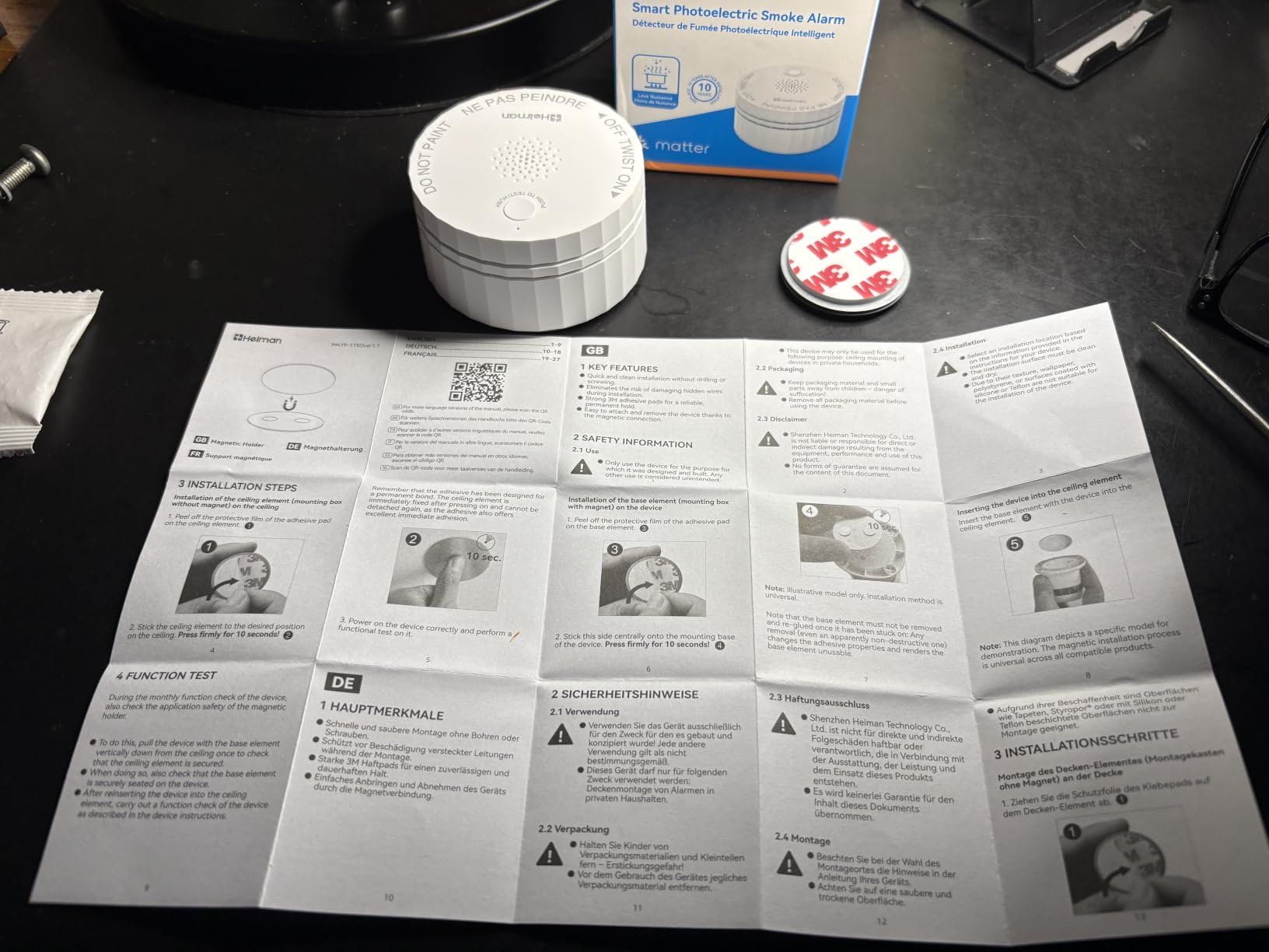 Heiman Smoke Detector, Matter Over Thread, with Temp&Humidity Sensor, S1-TM customer photo 2
