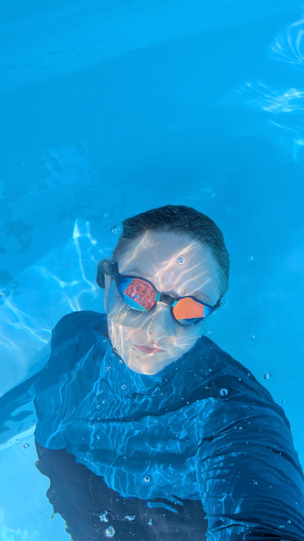 VECTOR Custom Fit Swim Goggles for Men and Women - QR Code Ships by Mail customer photo 1