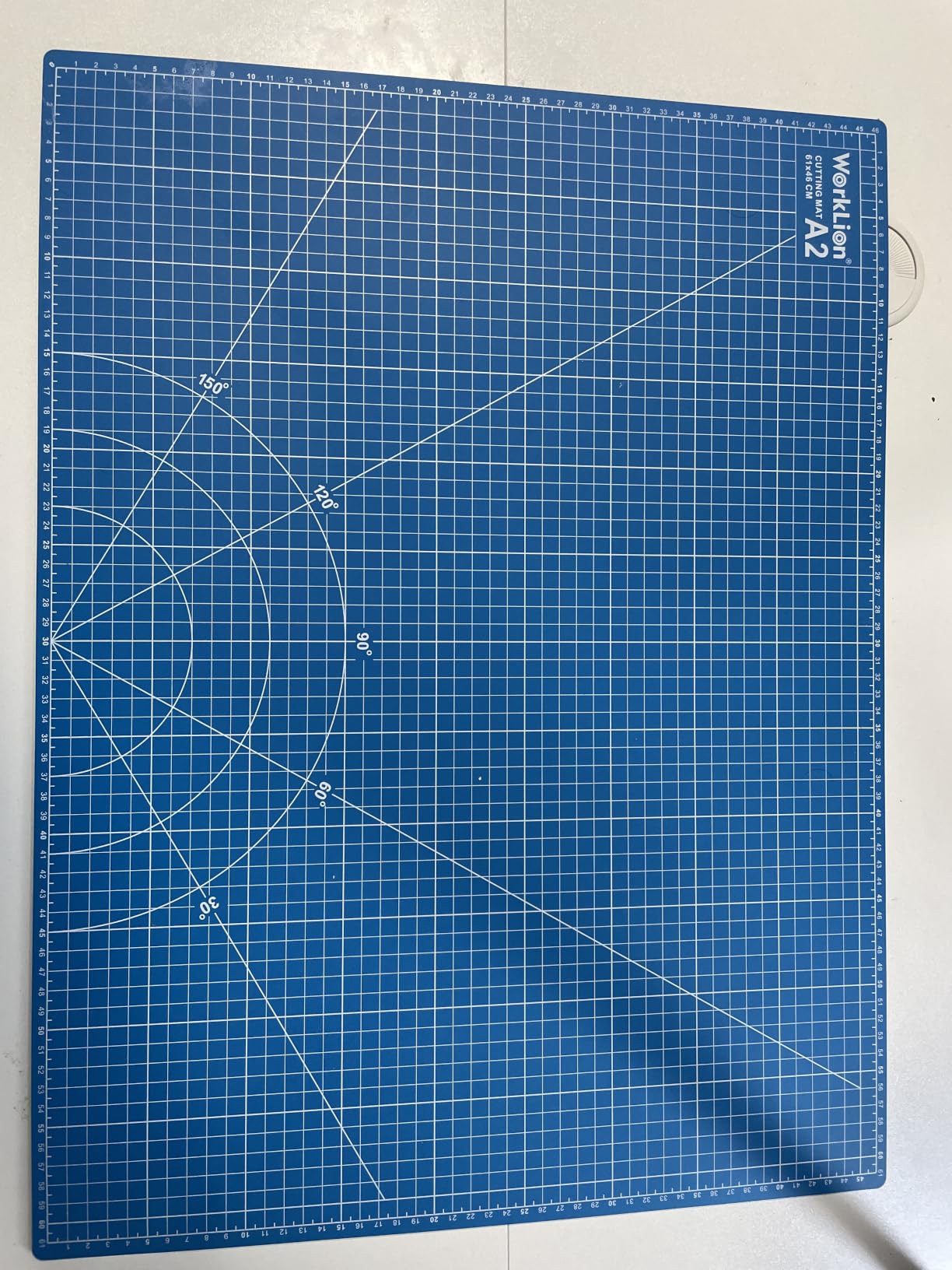 WorkLion Large self healing cutting mat: 47''x23'' Double-Sided Craft Cutting Board for Table, Slip-Resistant 5-Ply Large Cutting Mat for Sewing,Fabric & Crafts (Green/Black) customer photo 2