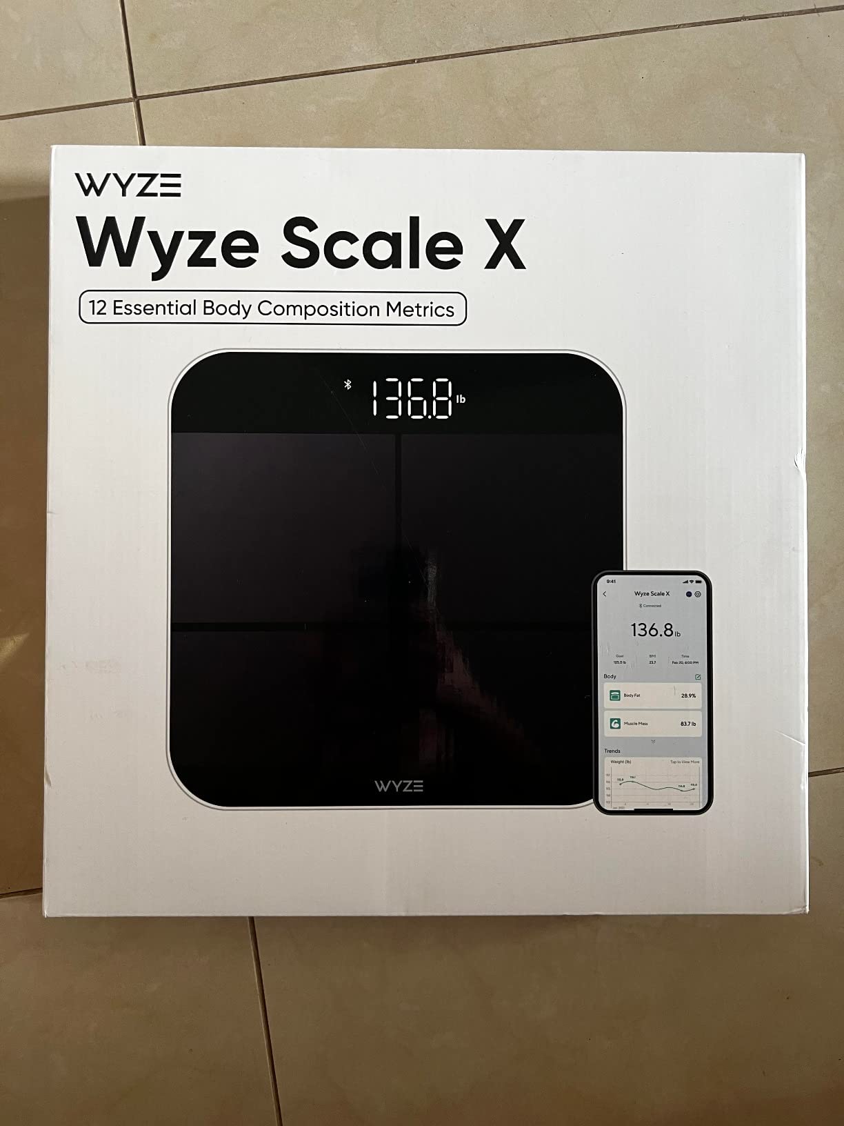 Wyze Smart Scale BodyScan with Handle, Body Composition Scale customer photo 1