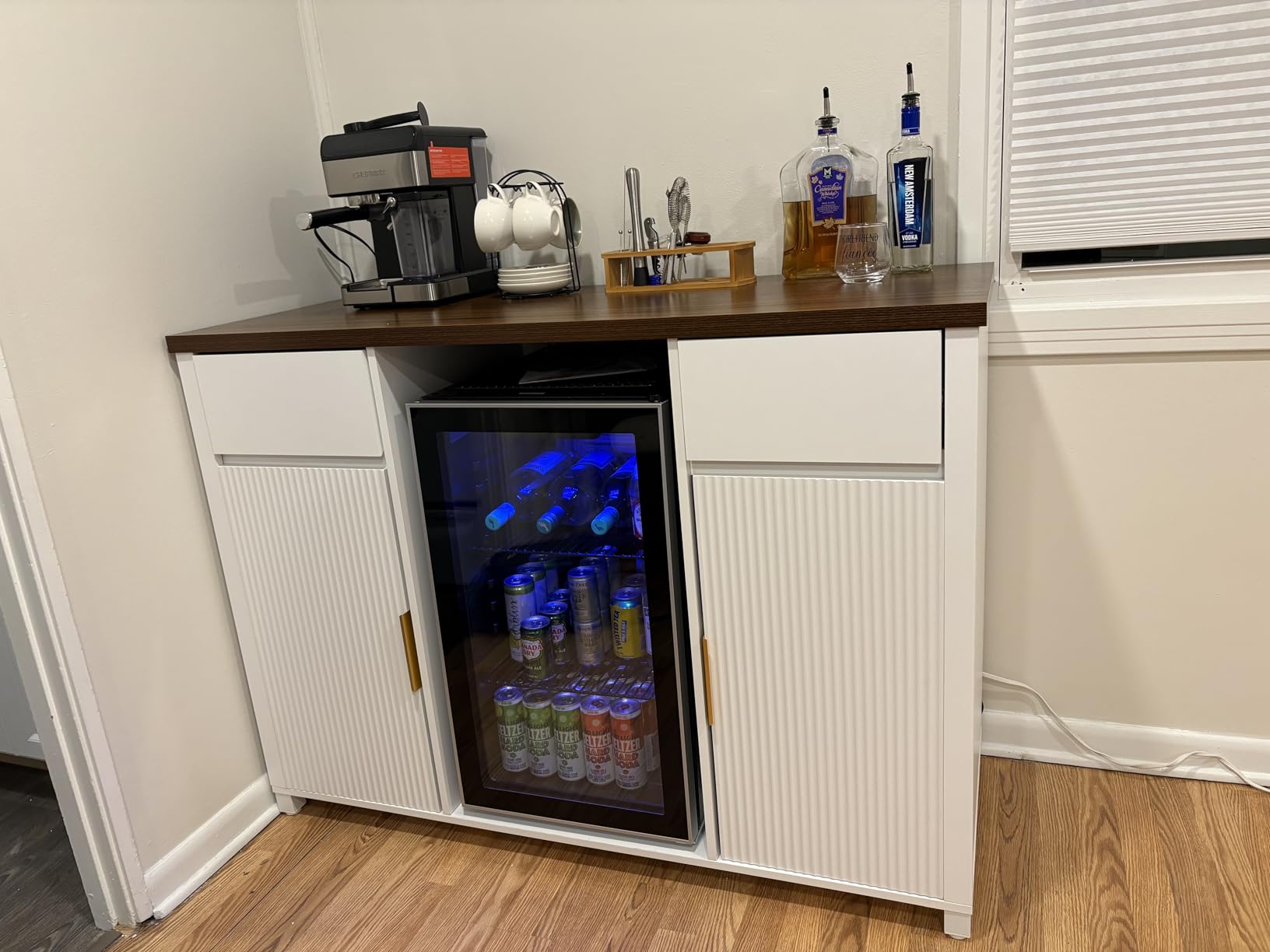 Antarctic Star Wine Cooler Beverage Refrigerator Mini Fridge 1.7 cu.ft customer photo 1
