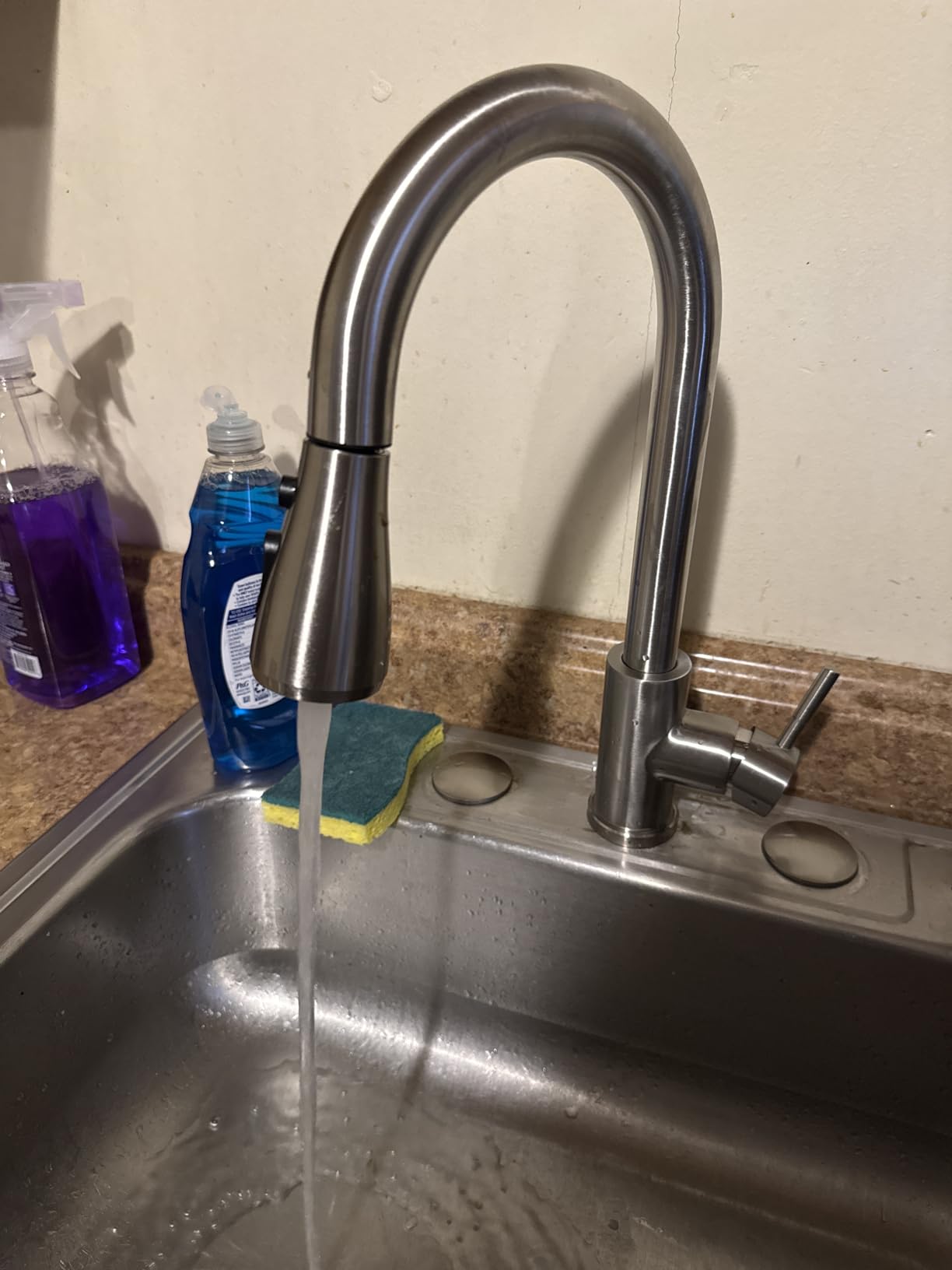Touchless Kitchen Faucet, Pull Down Sprayer, Brushed Nickel customer photo 1
