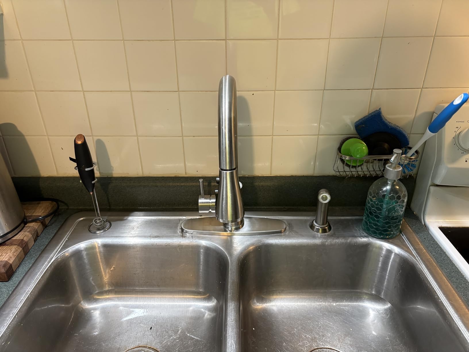 Touchless Kitchen Faucet, Pull Down Sprayer, Brushed Nickel customer photo 2