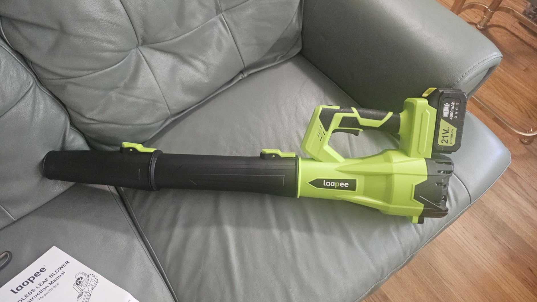 Leaf Blower Cordless 650CFM with 2x4.0Ah Battery Powered and Fast Charger customer photo 2