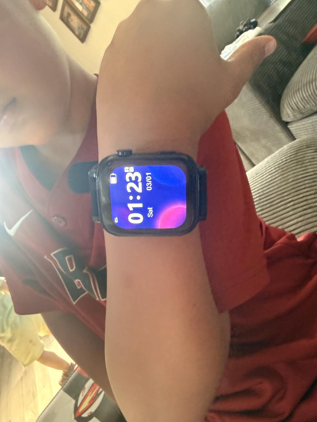 4G Kids Smart Watch for Boys Girls with GPS Tracker, SOS, Two Way Call Video Calling Voice Chat,School Mode, Alarm Clock,Safe Zones,Pedometer,Stopwatch,Games Children Smartwatch for 4-12 (4G Blac) customer photo 2