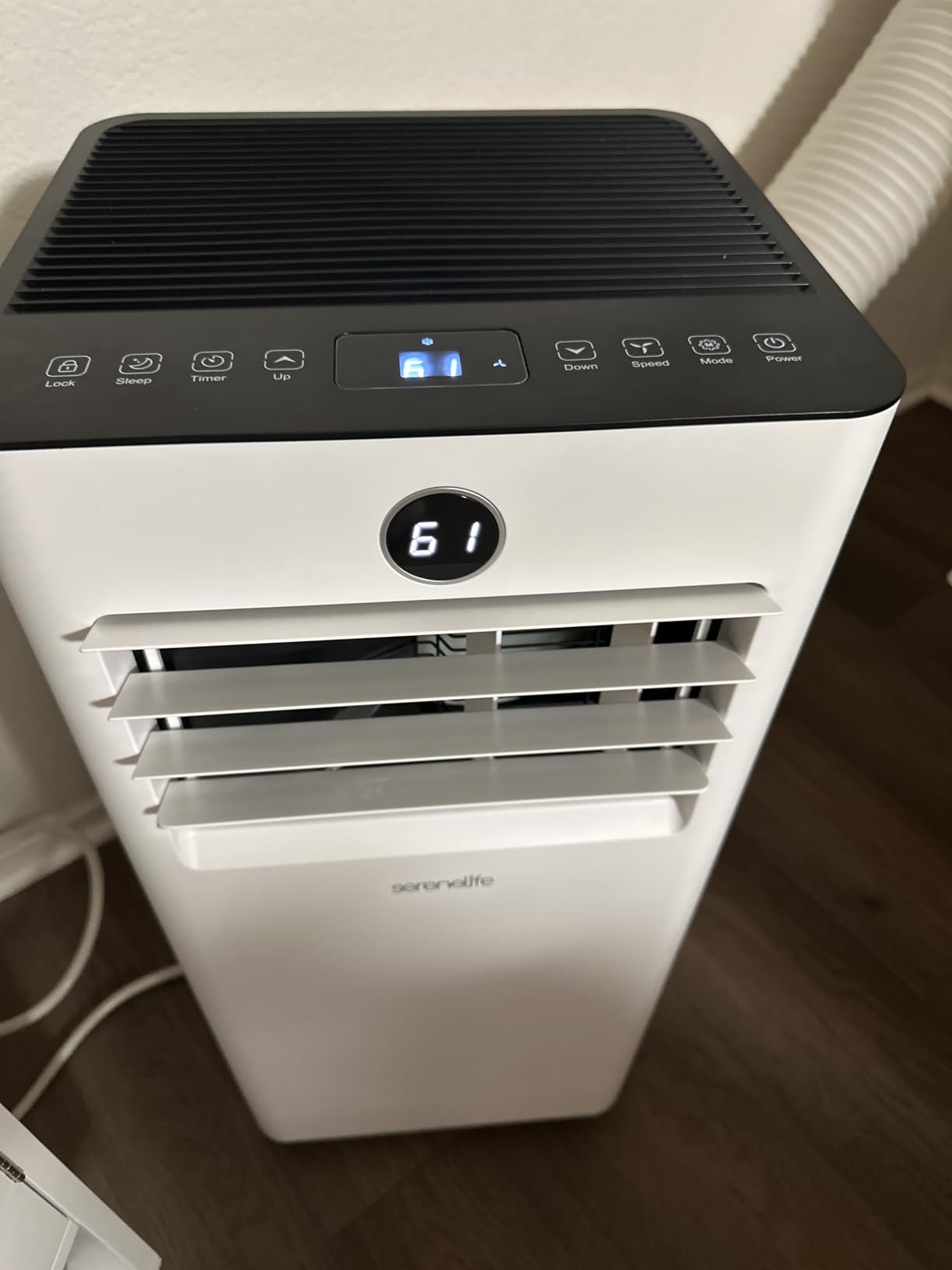 SereneLife Portable Air Conditioner and Heater, 14,000 BTU Cooling & Heating with Wi-Fi Control, Dehumidifier & Fan Modes, Portable AC Unit with Window Mount Kit, Best for Rooms, White customer photo 2