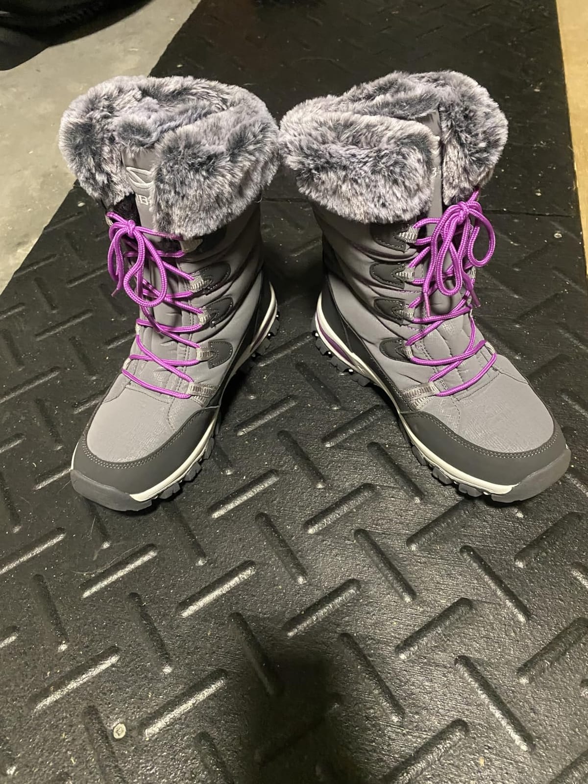 HOBIBEAR Kids Winter Snow Boots Waterproof Outdoor Warm Faux Fur Lined Shoes customer photo 1