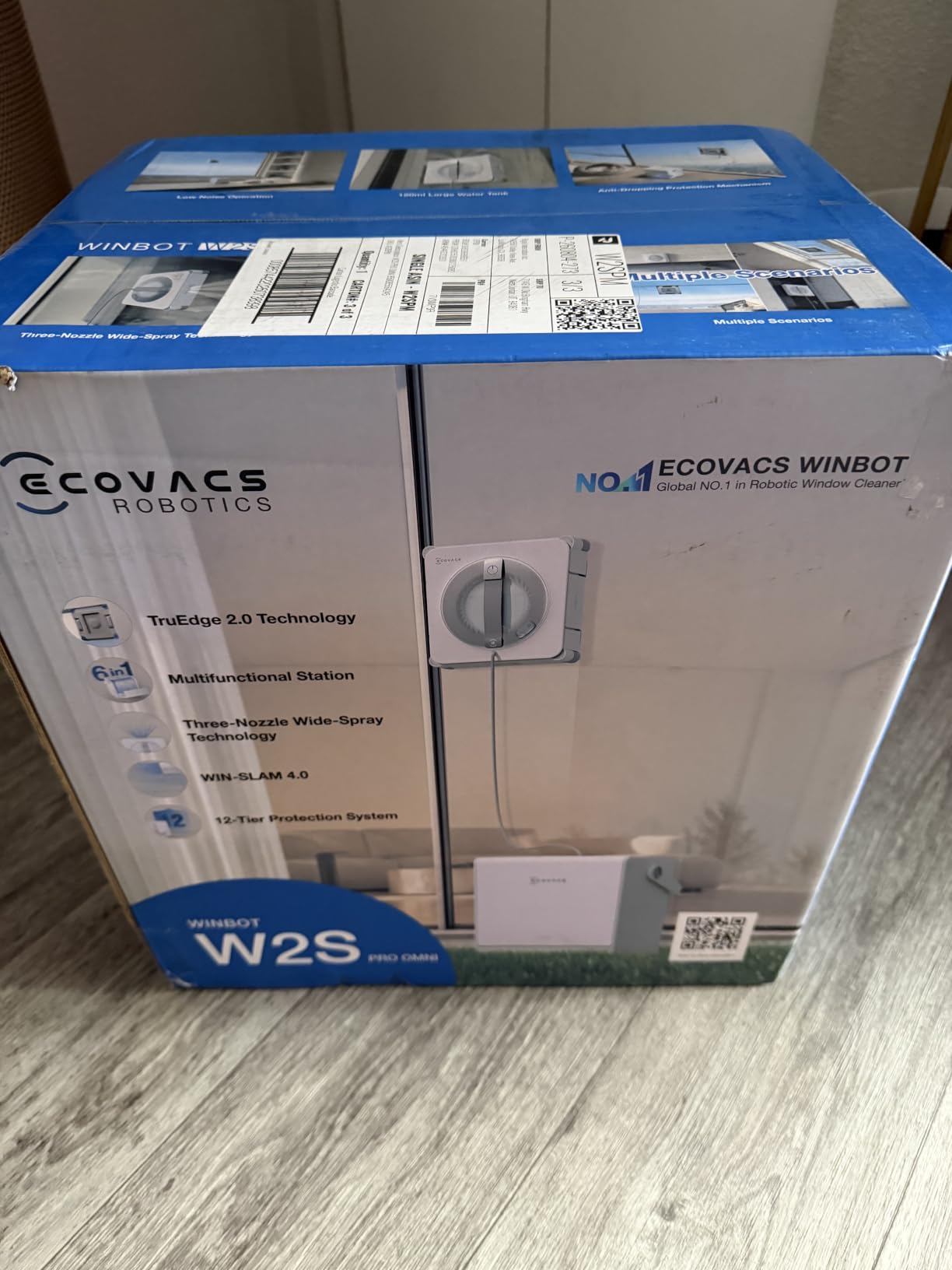 ECOVACS WINBOT W2S PRO Omni Robotic Window Cleaner with Portable Station customer photo 1
