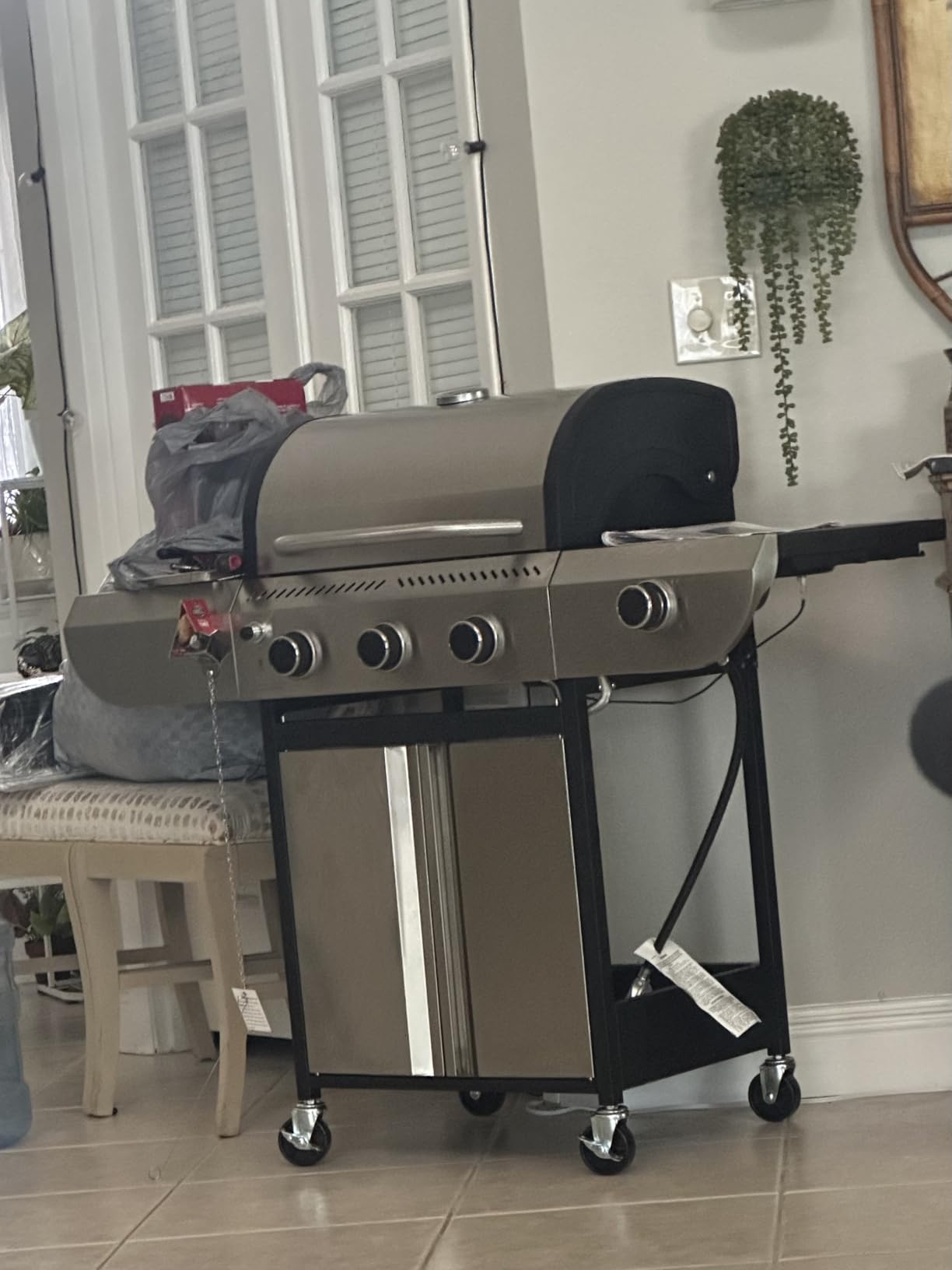 Electactic Stainless Steel 4-Burner Gas Grill with Side Burner – 42000BTU Propane BBQ Grill with Thermometer, Heavy-Duty Grill for Outdoor Patio and Backyard Cooking customer photo 2