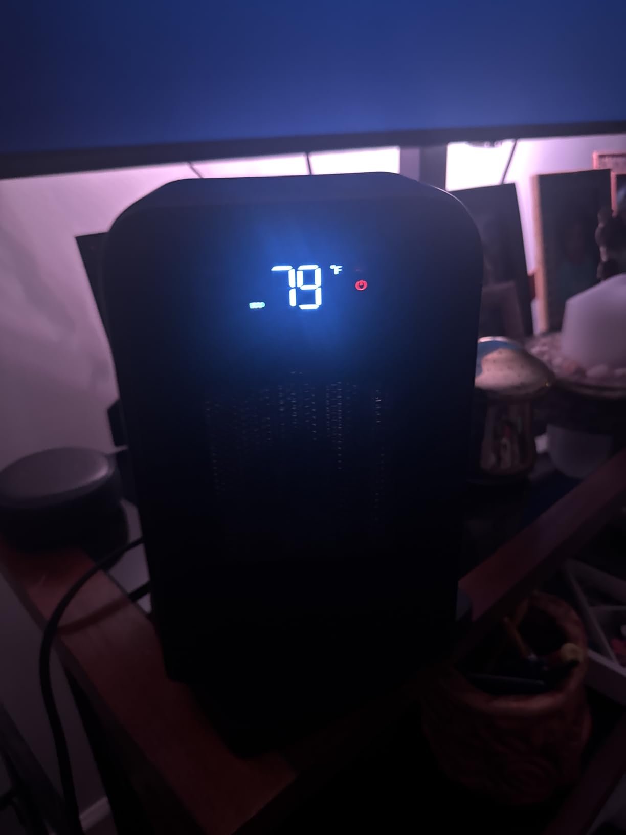 FLANUR Space Heater for Indoor Use, 1500W Smart Electric Heater, Black customer photo 2