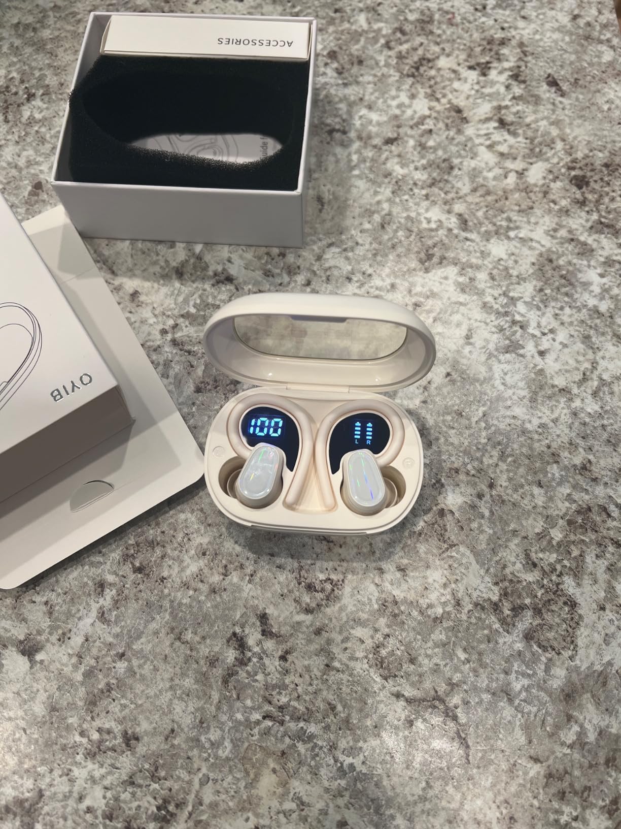 Wireless Earbuds Bluetooth 5.4, 50H Playtime Sport Earphones with Earhooks customer photo 2