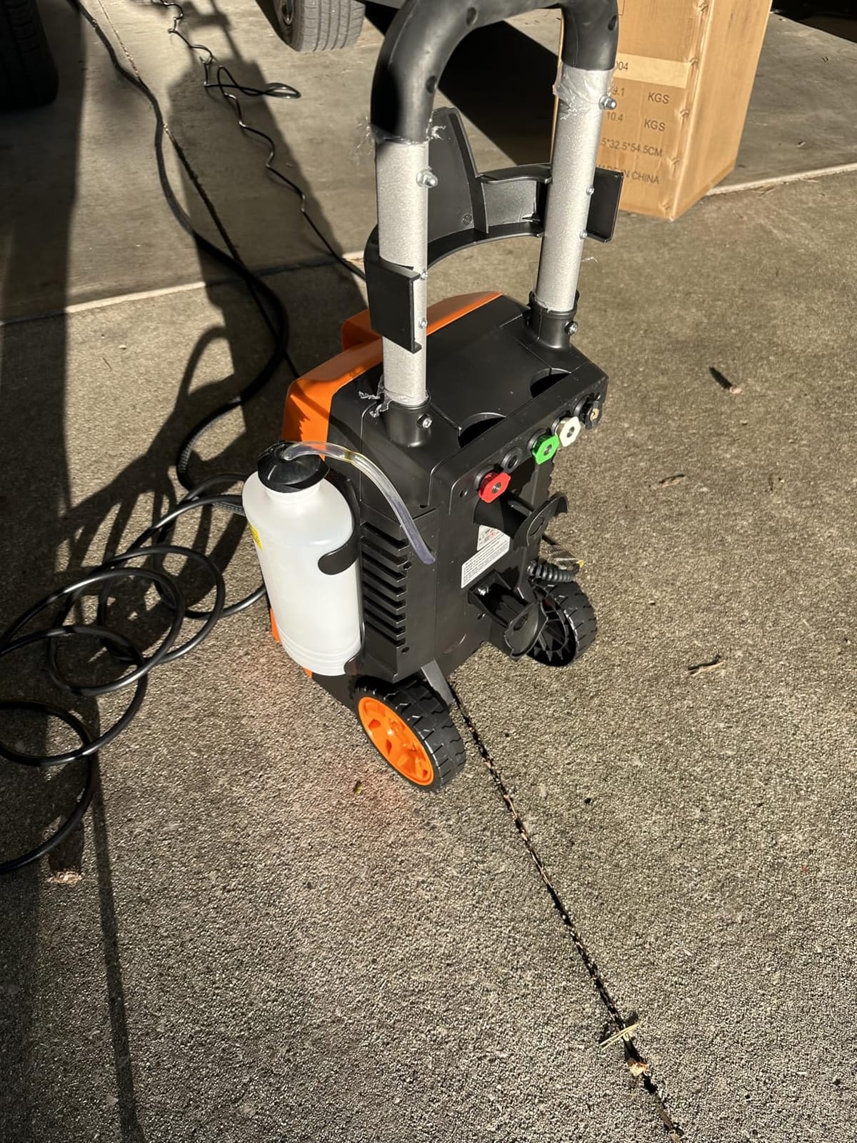 4200 PSI Gas Pressure Washer, 4.0 Max GPM 212CC 7HP Commercial Gas Power Washer, Spray Gun and Wand, 5 Nozzle Set, for Cars/Fences/Driveways/Homes/Patios/Furniture customer photo 2