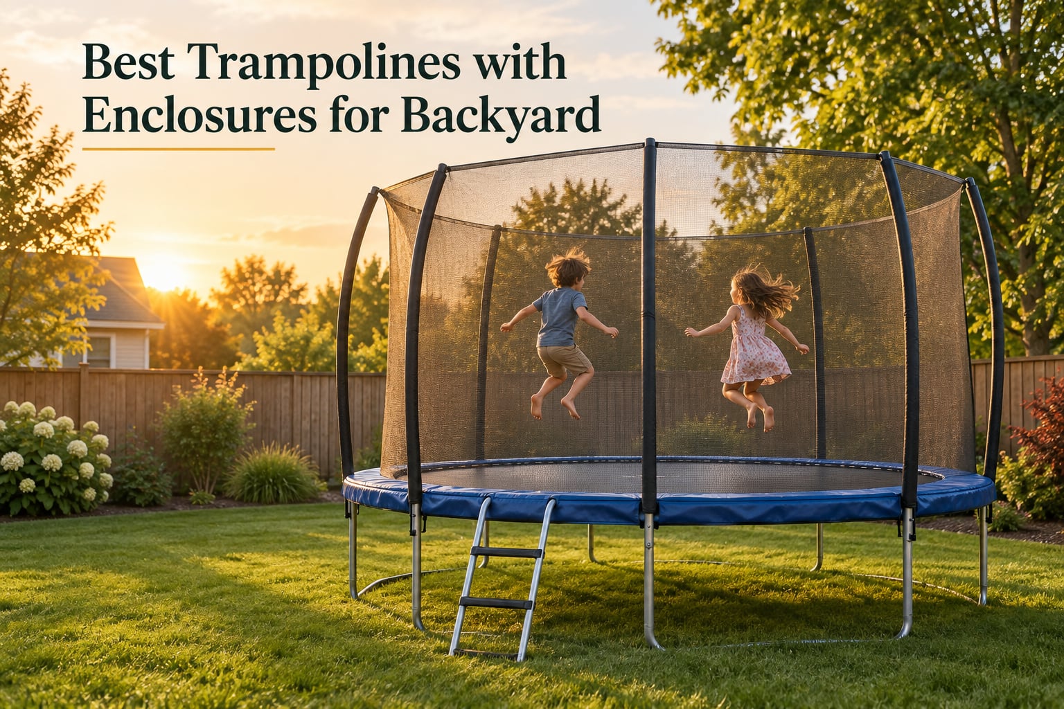 Best Trampolines with Enclosures for Backyard
