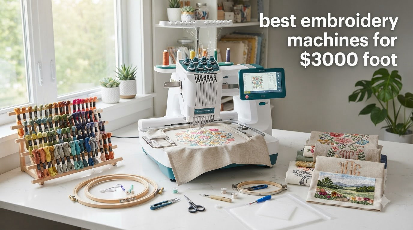 best embroidery machines for $3000 foot