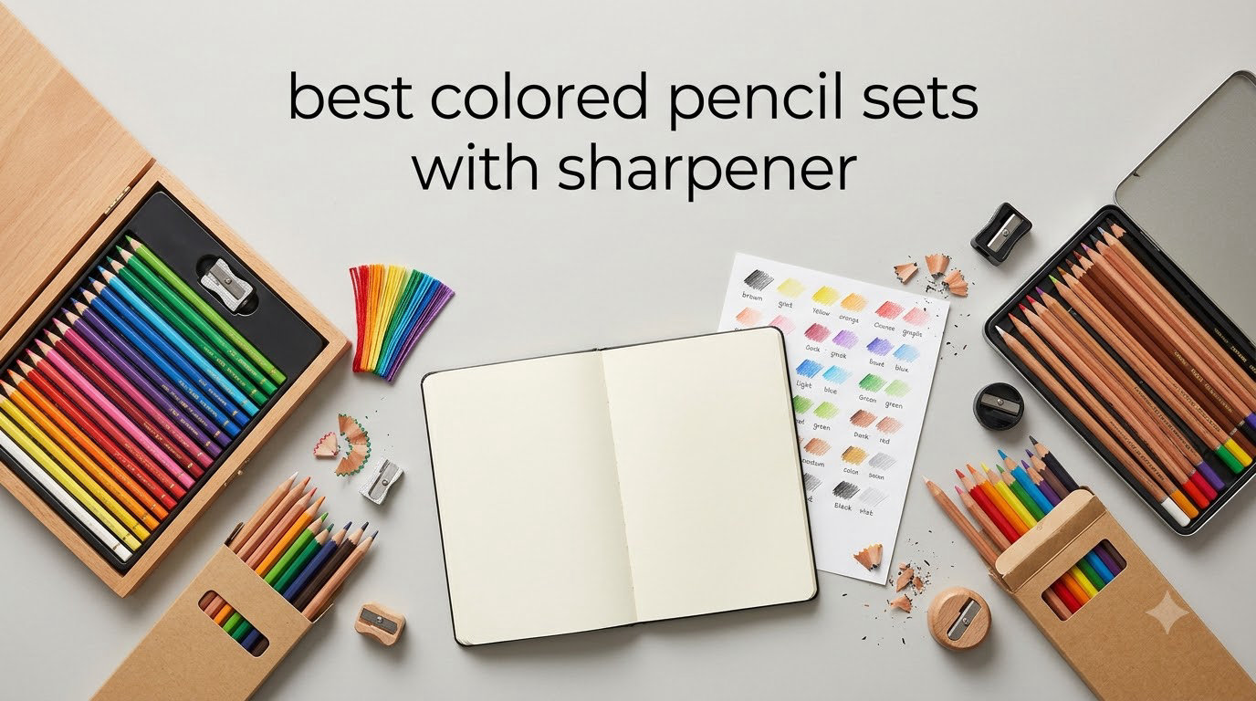 best colored pencil sets with sharpener