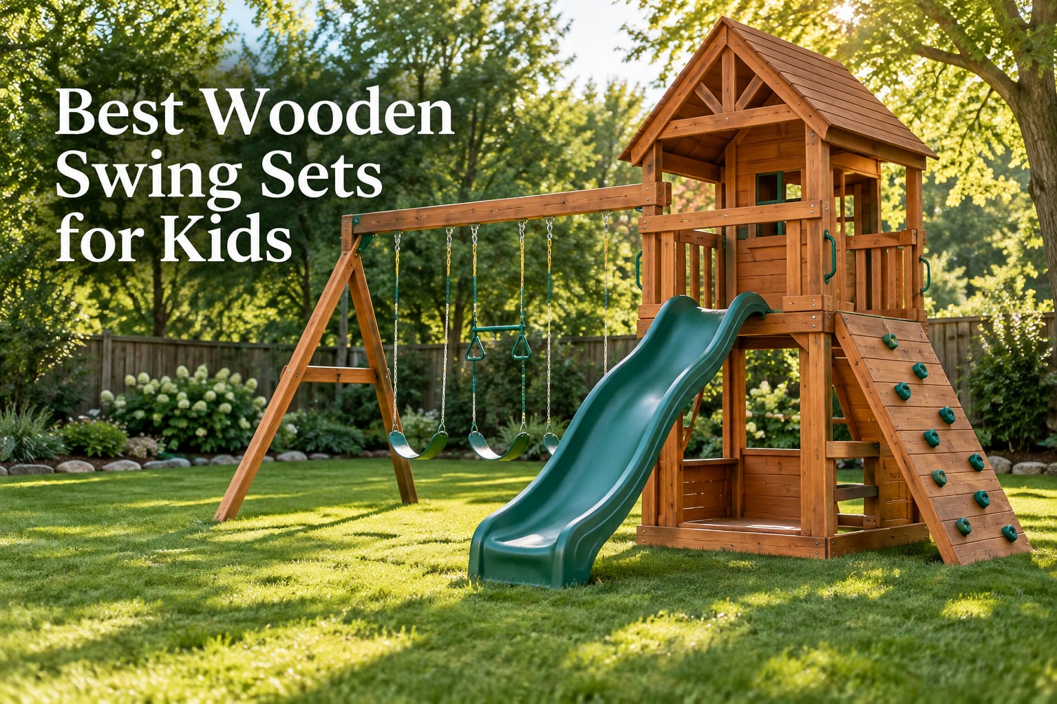 Best Wooden Swing Sets for Kids
