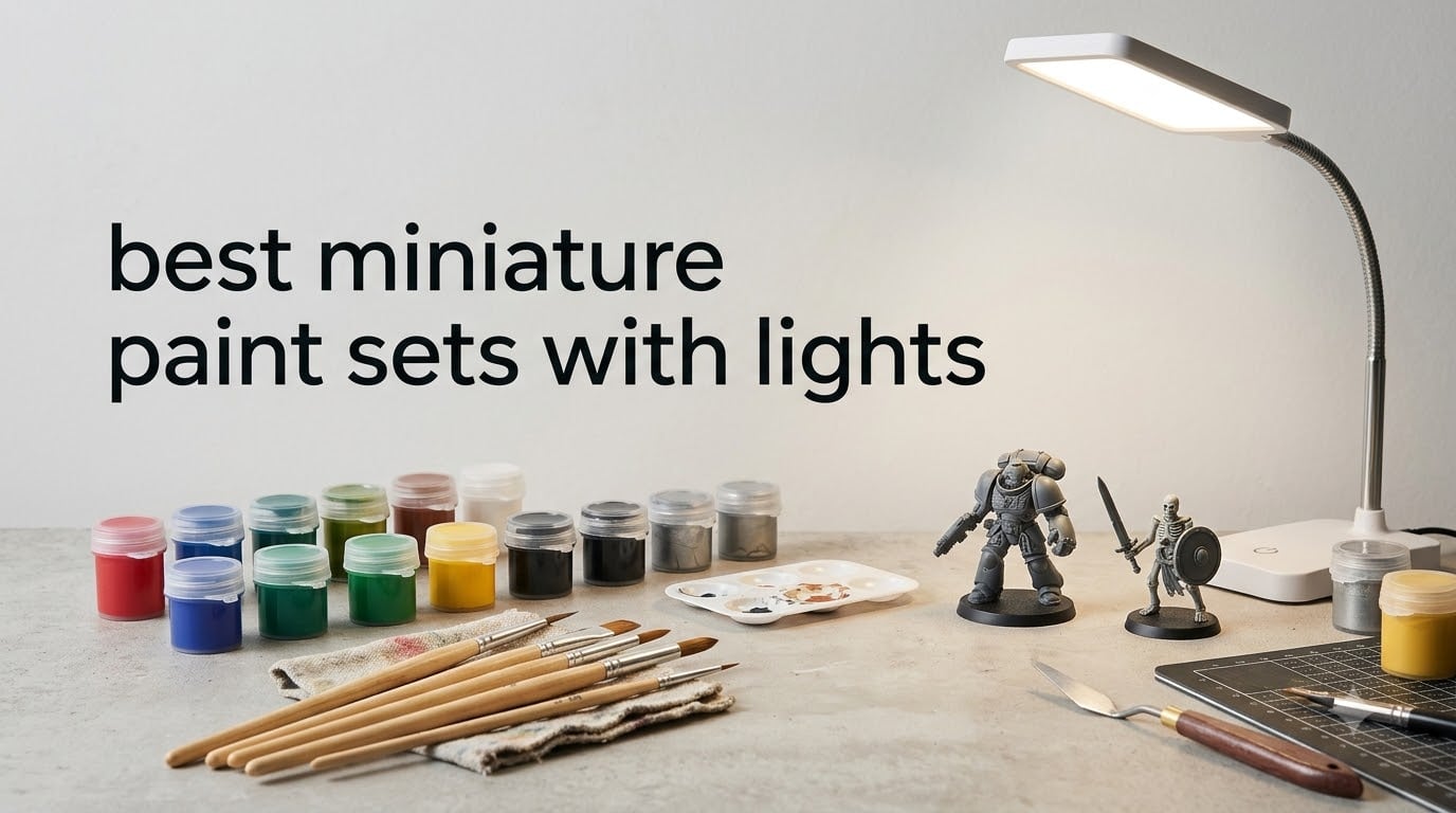 best miniature paint sets with lights