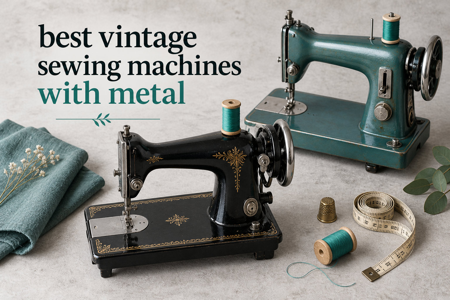 best vintage sewing machines with metal