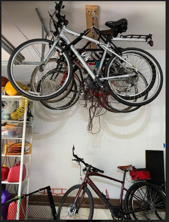 HARKEN Hoister Ceiling Mounted Garage Storage Pulley System Racks for Bikes, Boxes, 45lb Max, 10ft, 7800 customer photo 1