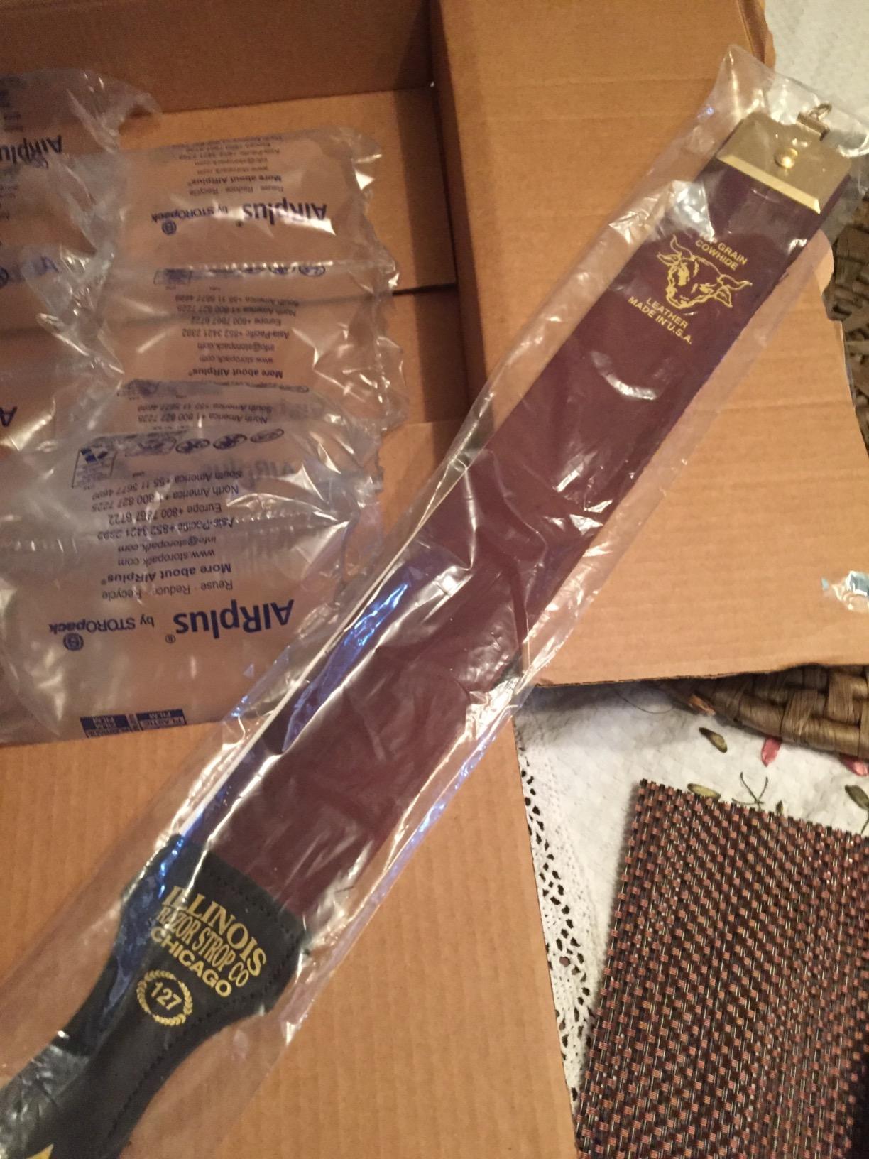 Fromm Razor Strop Blade Sharpener, Top Grain Cowhide, 2.5 x 23 Inch, Brown, IRS127 customer photo 2