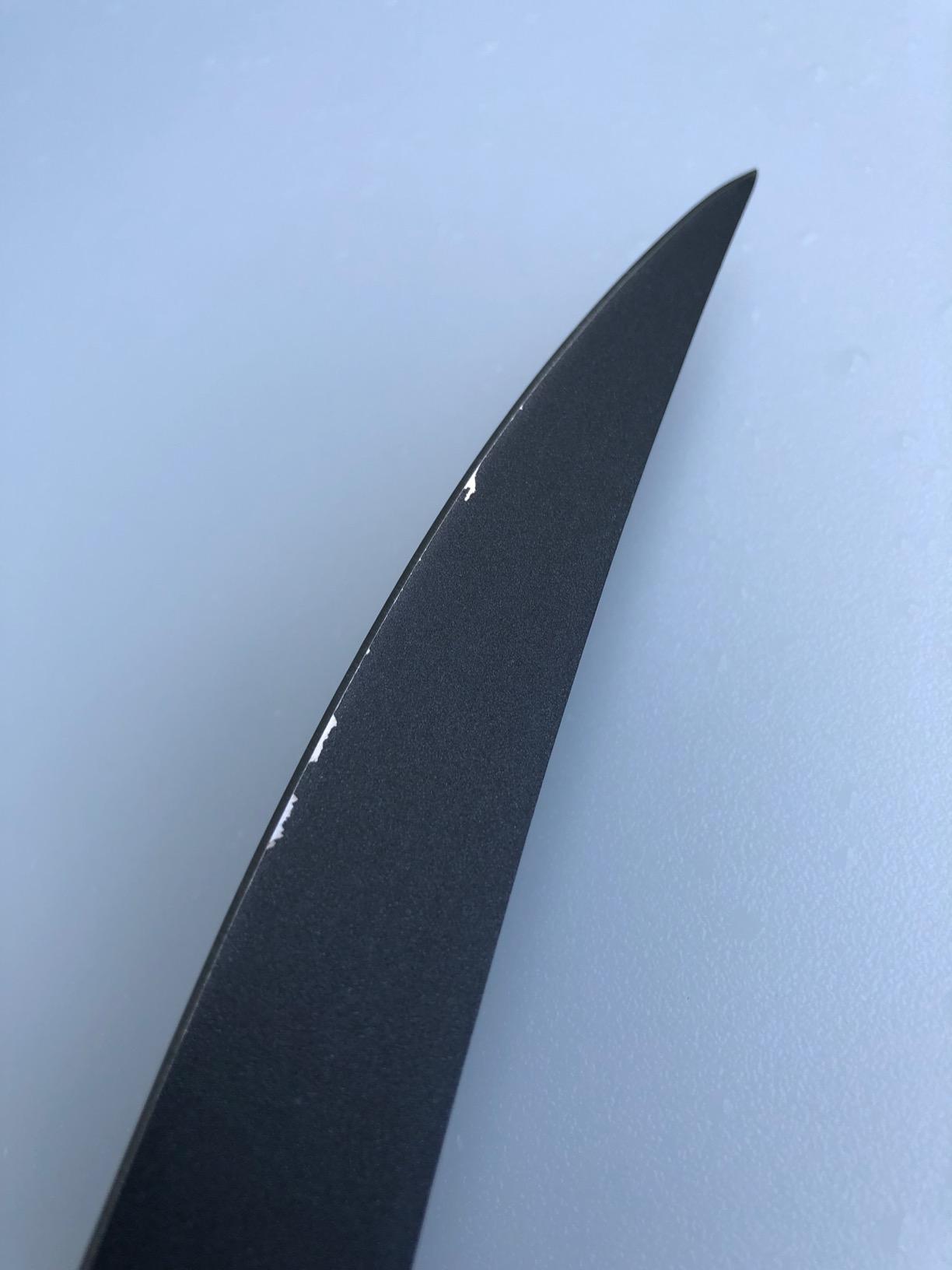 BUBBA 9 Inch Tapered Flex Fillet Knife with Non-Slip Grip Handle, Full Tang High Carbon Stainless Steel Titanium Coated Non-Stick Blade, Lanyard Hole and Synthetic Sheath for Fishing customer photo 1
