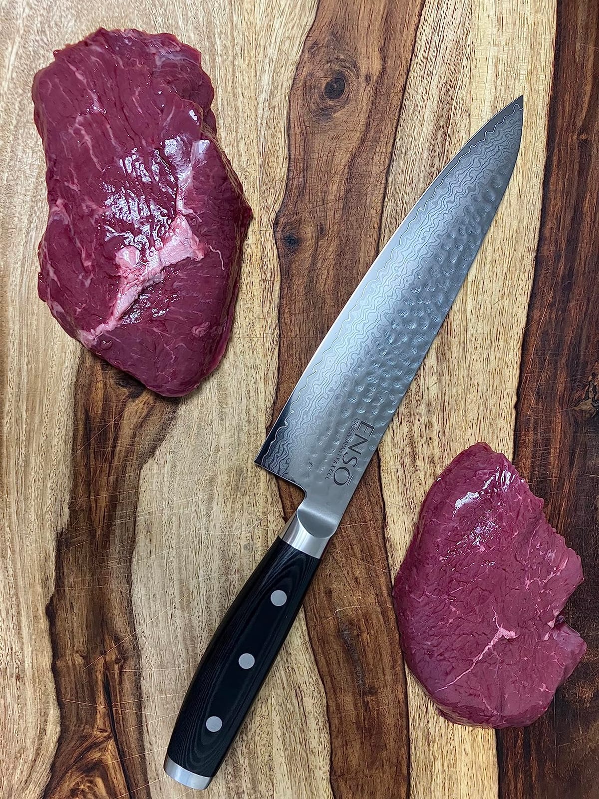 Enso Chef's Knife - Made in Japan - HD Series - VG10 Hammered Damascus Stainless Steel Gyuto - 8