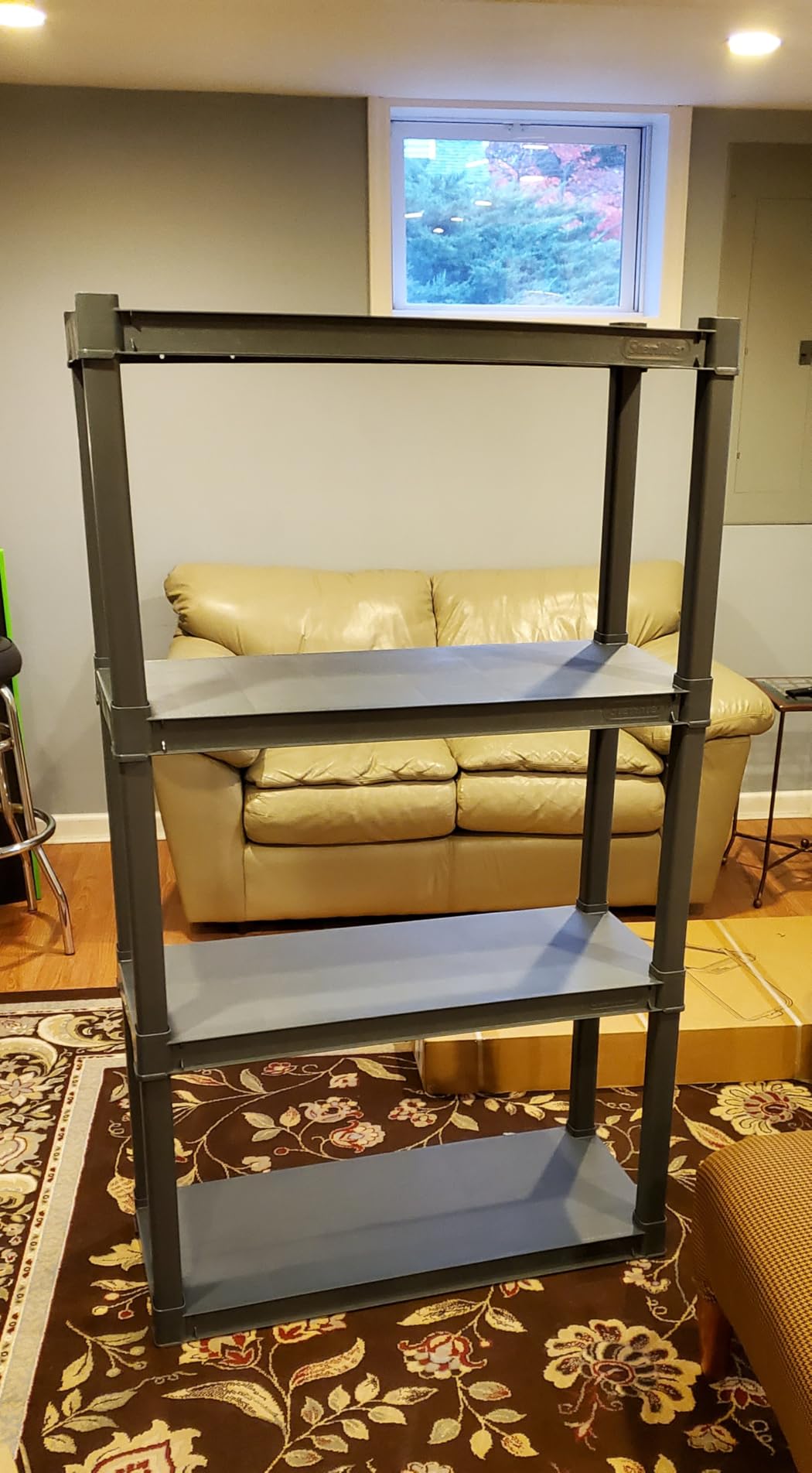 Sterilite 5 Shelf Unit, Heavy-Duty Plastic Storage & Utility Shelving Rack customer photo 2