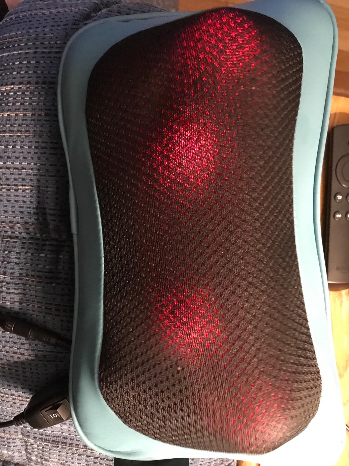 Mo Cuishle Shiatsu Back Massager with Heat – 3D Kneading Neck and Shoulder Massager for Back Pain Relief – Electric Massage Pillow for Home, Office & Car – Mother’s Day Gifts for Mom, Women, Men, Dad customer photo 2
