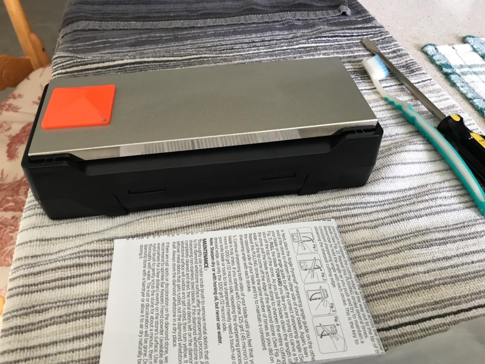 SHARPAL 162N Double-sided Diamond Sharpening Stone, 8 in. x 3 in. customer photo 2
