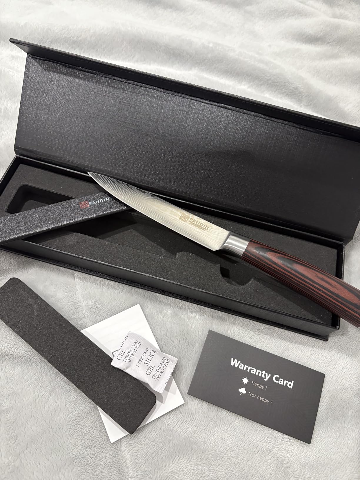 PAUDIN Kitchen Utility Knife, 5 Inch Chef Knife Fruit Knife, Gift Box customer photo 1