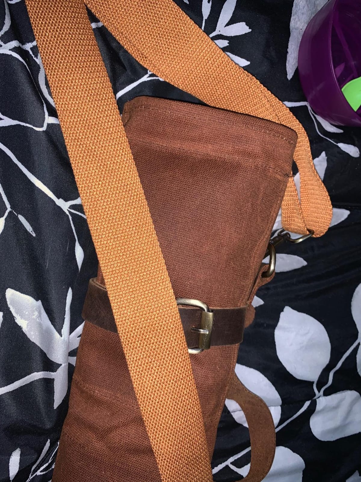 Large Chef’s Knife Roll Bag,Heavy Duty Waxed Canvas Knife Carrier,11 Pockets Kitchen Cooking Tools Storage Case, Easily Carried By Shoulder Strap ForProfessional Chefs,Culinary School Students customer photo 1
