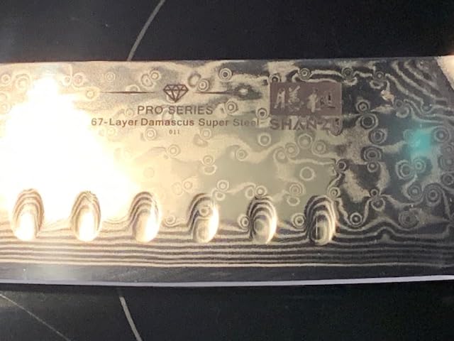 SHAN ZU Damascus Nakiri Knife, 7 In Professional Extra Sharp Kitchen Knife customer photo 1