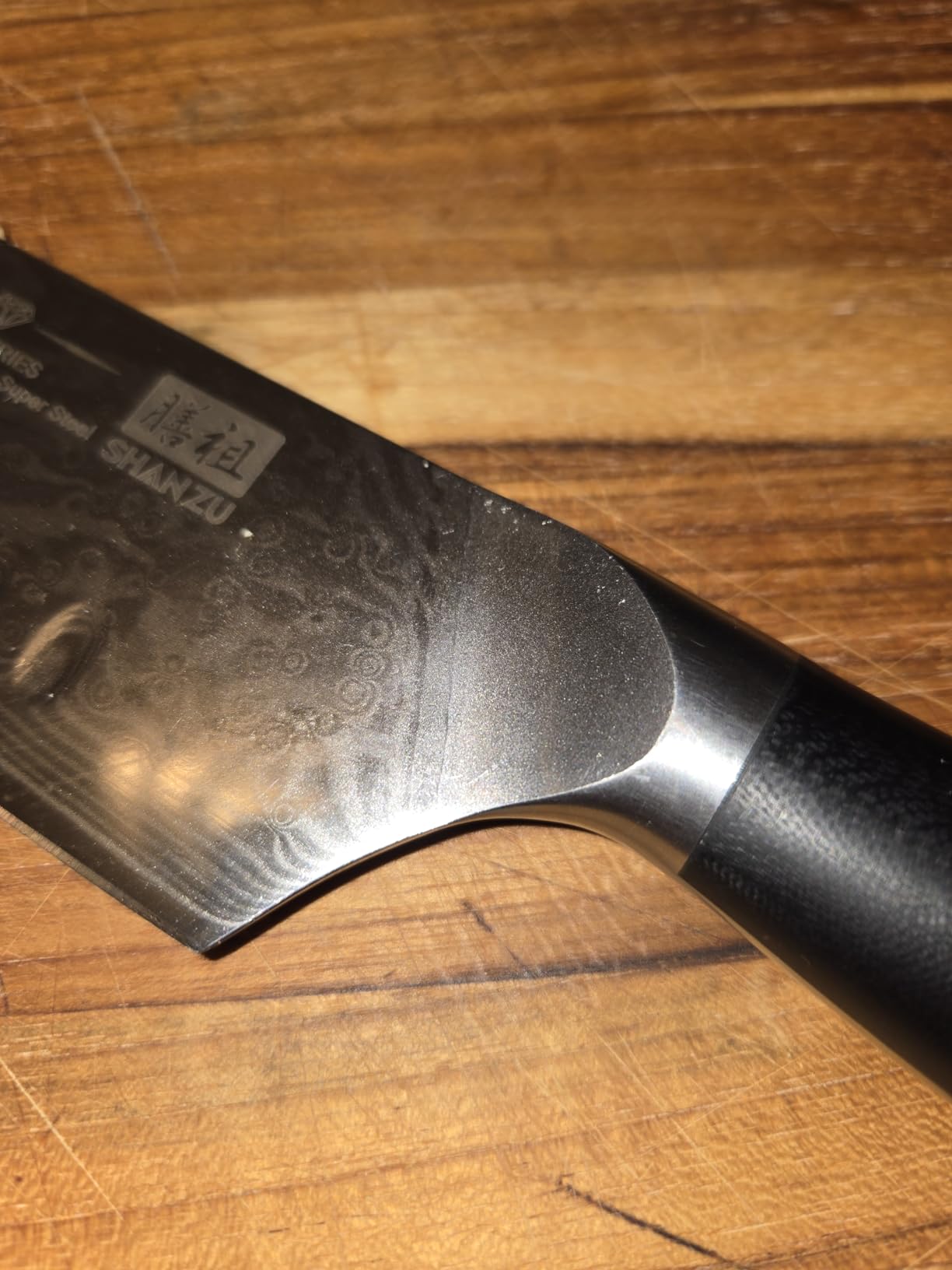 SHAN ZU Damascus Nakiri Knife, 7 In Professional Extra Sharp Kitchen Knife customer photo 2