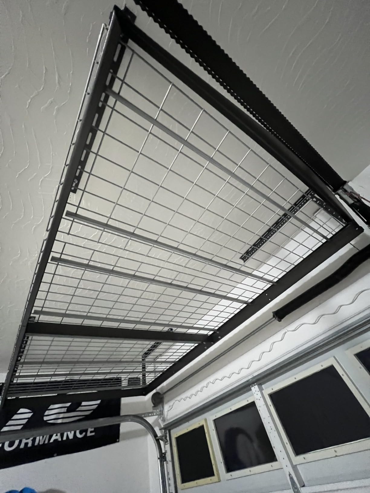 MonsterRax 2-Pack 4x8 Overhead Garage Storage Rack, Gray, 12