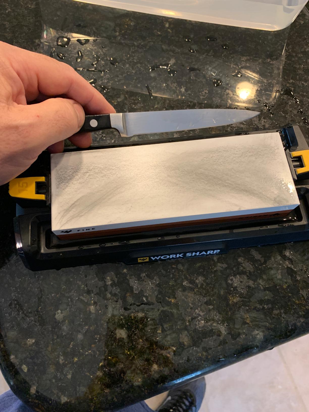 Work Sharp Benchtop Whetstone Knife Sharpener - For Knives & Edged Tools - Kitchen, Pocket, & Fillet Knives customer photo 1