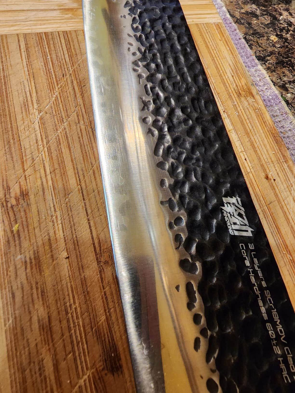 FINDKING Japanese Kiritsuke Knife, 9 Inch Gyuto Chef Knife, Kitchen Knife with High Carbon Steel Blade, Octagonal Handle, for Meat, Fish, Vegetables and Fruits, Dynasty Series customer photo 1