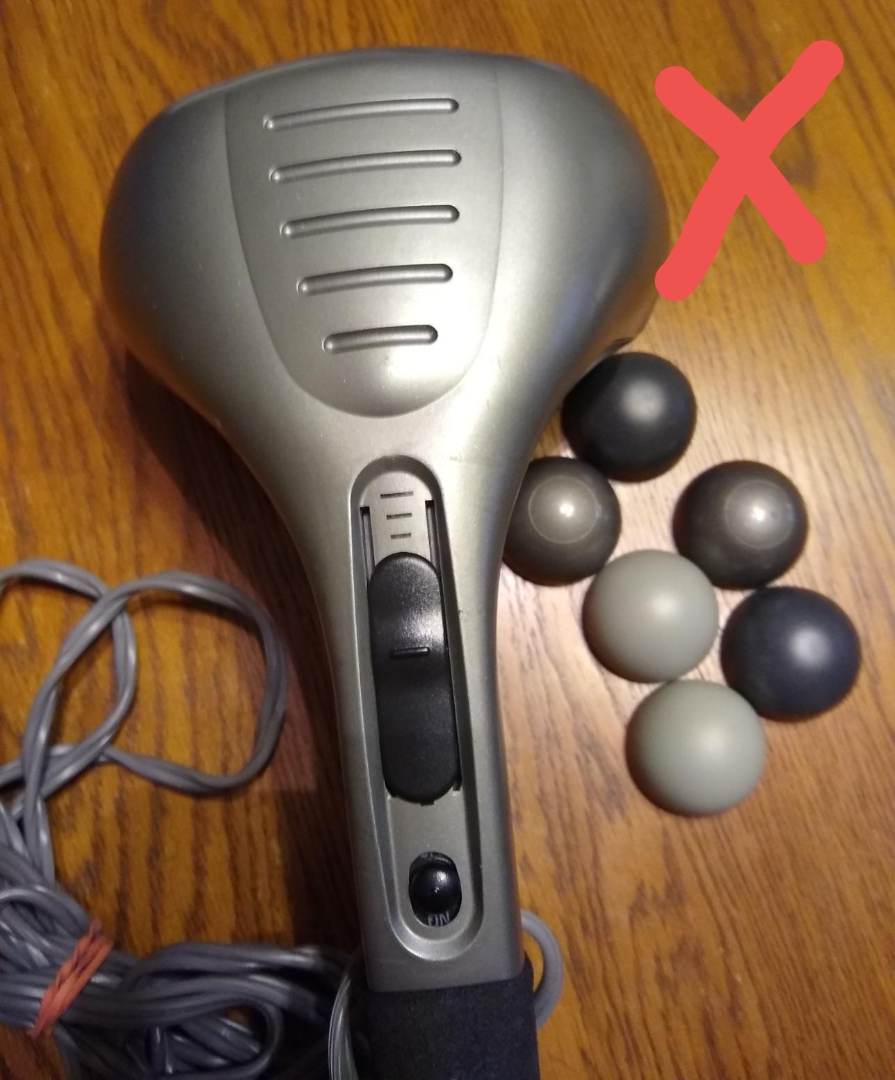MEGAWISE Handheld Percussion Massager for Back, 3600 RPM, 5 speeds, 7 Heads customer photo 2