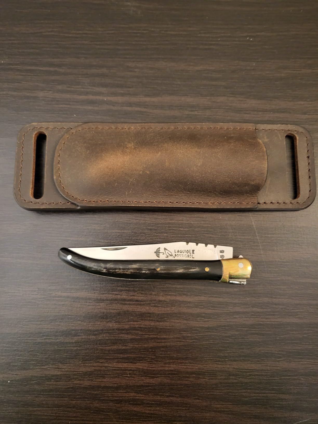 Gentlestache Leather Knife Sheaths for Belt, Knife Holster, Pocket Knife Sheath, EDC Leather Sheath for Folding Knife Carrier customer photo 2
